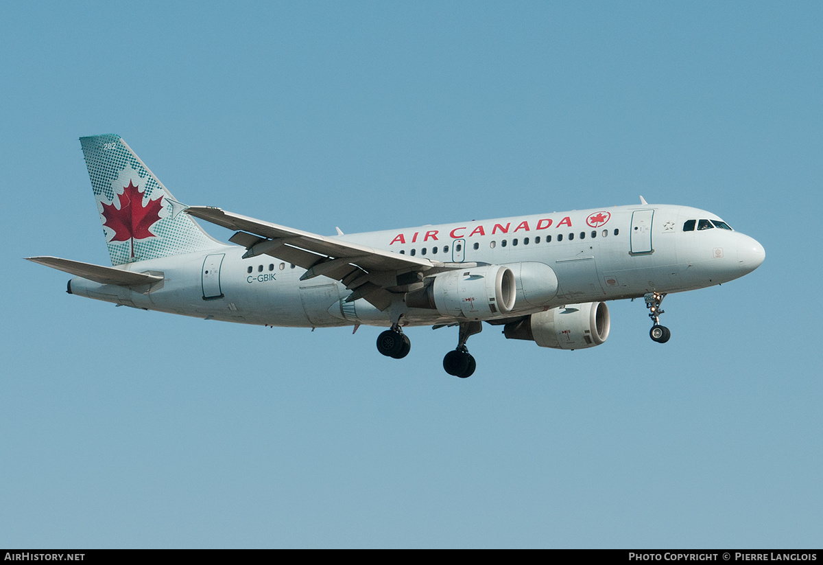 Aircraft Photo of C-GBIK | Airbus A319-114 | Air Canada | AirHistory.net #258247