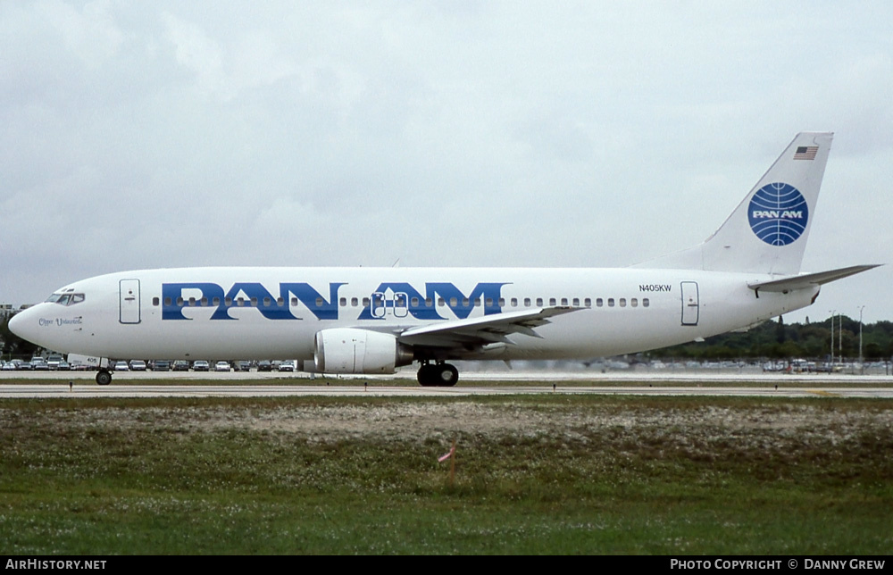 Aircraft Photo of N405KW | Boeing 737-4Q8 | Pan American Airways - Pan Am | AirHistory.net #258255