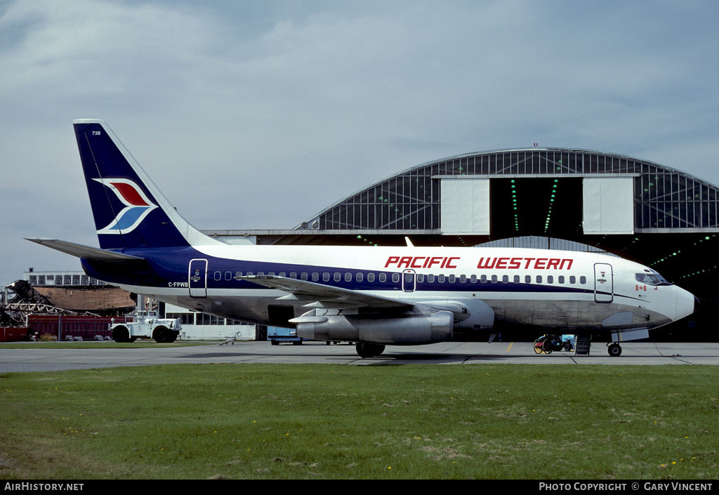 Aircraft Photo of C-FPWB | Boeing 737-275/Adv | Pacific Western Airlines | AirHistory.net #258259