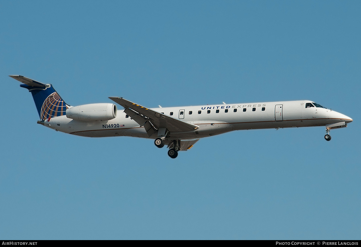 Aircraft Photo of N14920 | Embraer ERJ-145LR (EMB-145LR) | United Express | AirHistory.net #258277