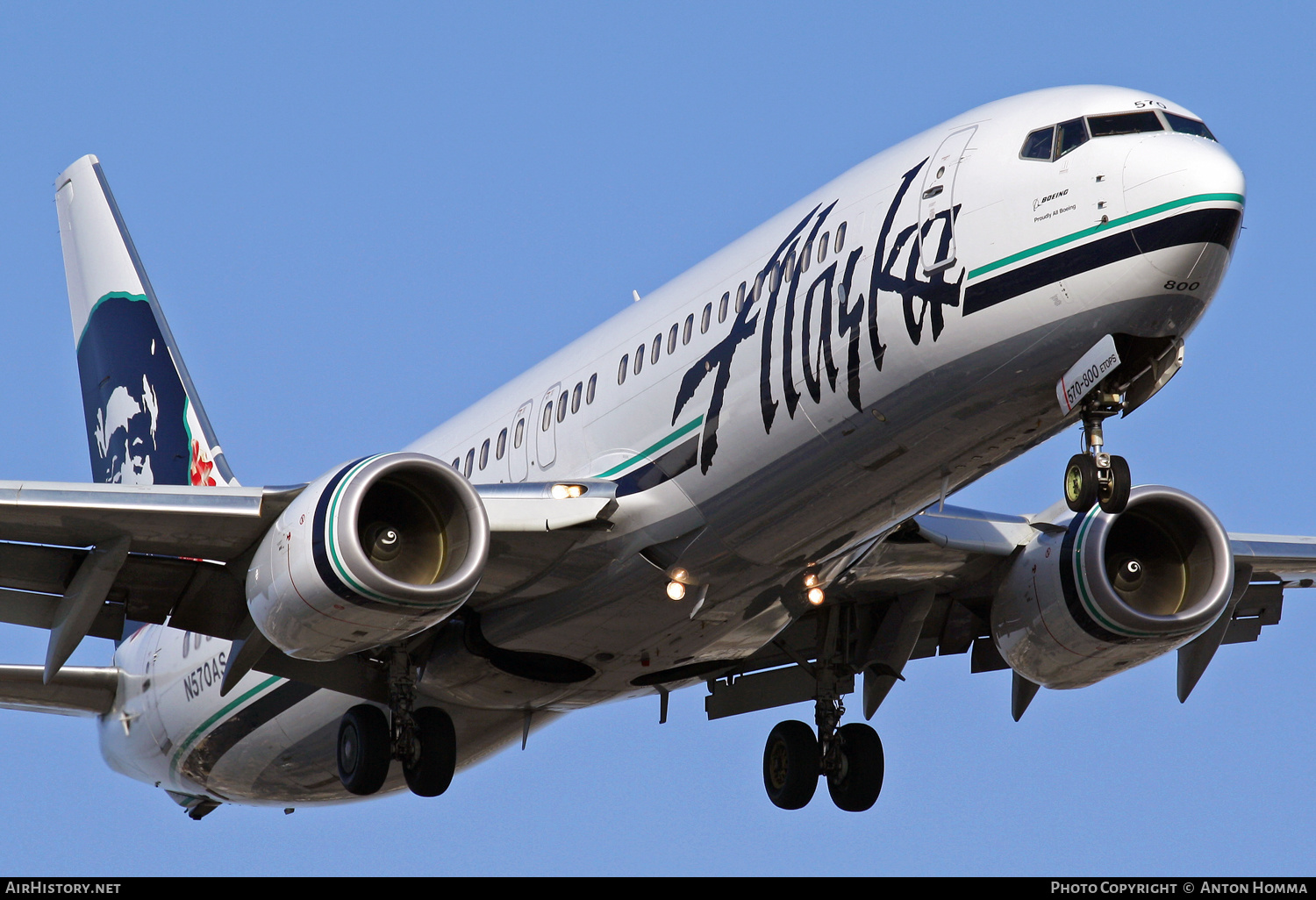 Aircraft Photo of N570AS | Boeing 737-890 | Alaska Airlines | AirHistory.net #258283