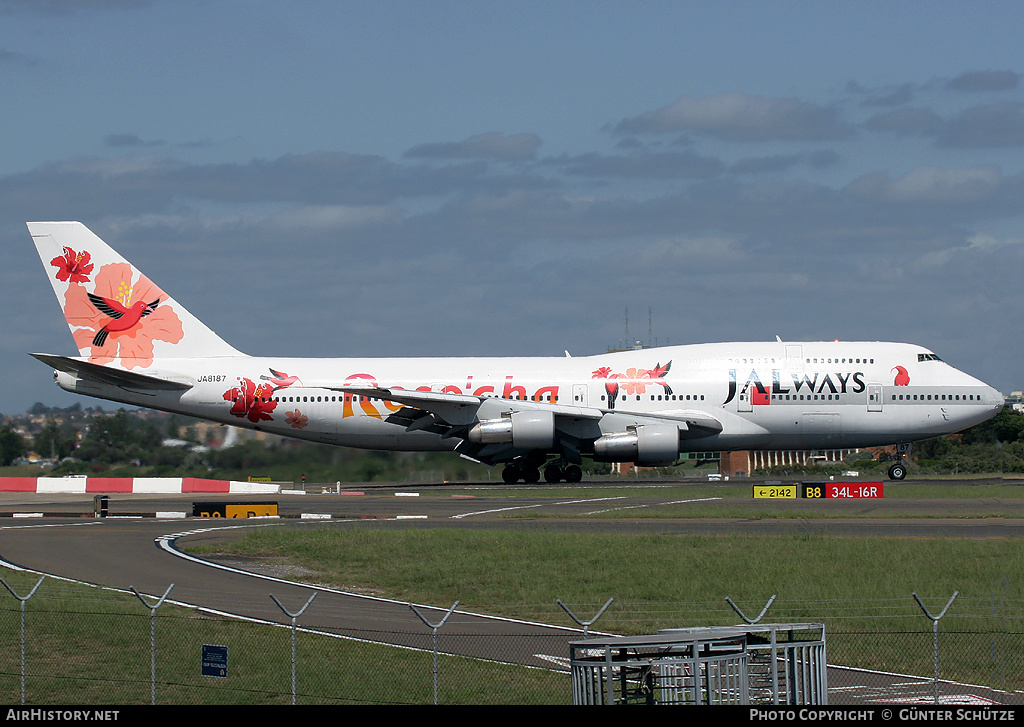 Aircraft Photo of JA8187 | Boeing 747-346SR | JALways | AirHistory.net #258316