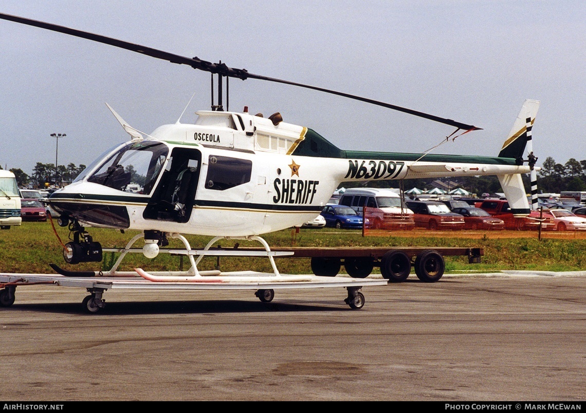 Aircraft Photo of N63097 | Bell OH-58A Kiowa (206A-1) | Osceola Sheriff | AirHistory.net #258320