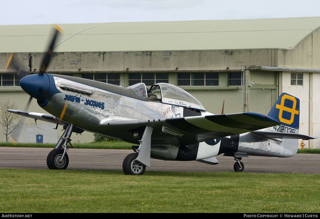 Aircraft Photo of G-SIJJ / 472035 | North American P-51D Mustang | USA - Air Force | AirHistory.net #258322