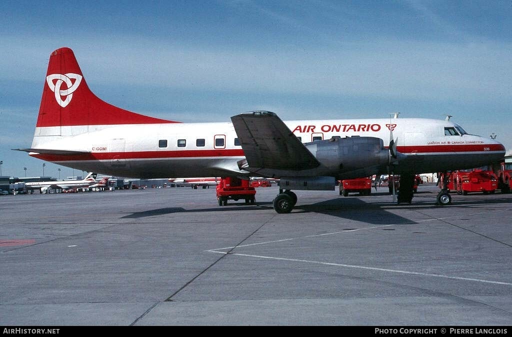 Aircraft Photo of C-GGWI | Convair 580 | Air Ontario | AirHistory.net #258376