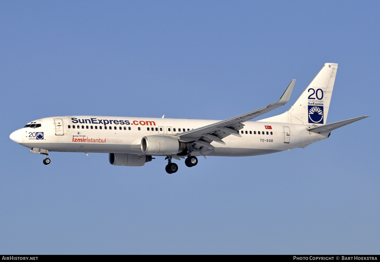Aircraft Photo of TC-SUO | Boeing 737-86Q | SunExpress | AirHistory.net #258417