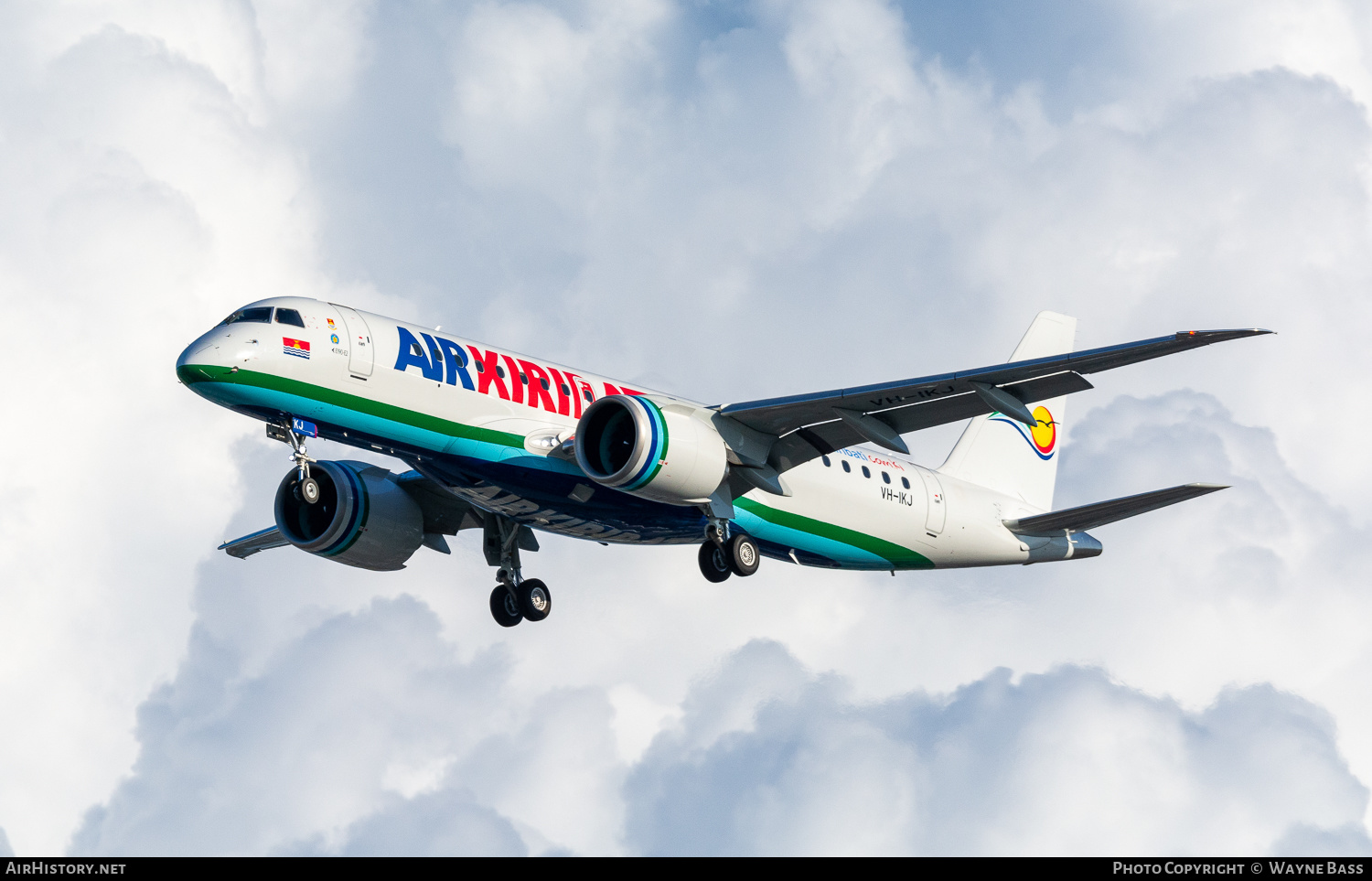 Aircraft Photo of VH-IKJ | Embraer 190-E2 (ERJ-190-300) | Air Kiribati | AirHistory.net #258445