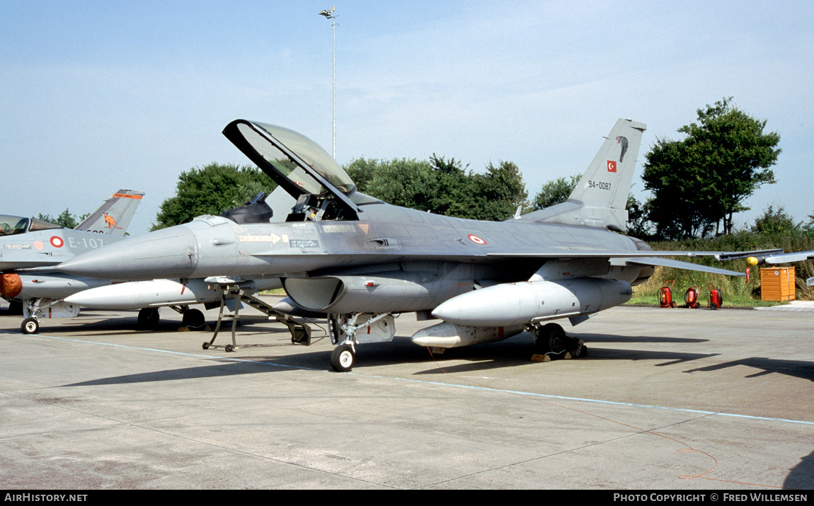 Aircraft Photo of 94-0087 | General Dynamics F-16C Fighting Falcon | Turkey - Air Force | AirHistory.net #258465