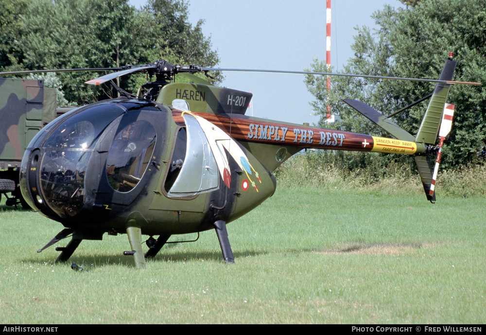 Aircraft Photo of H-201 | Hughes 500M (369HM) | Denmark - Army | AirHistory.net #258469
