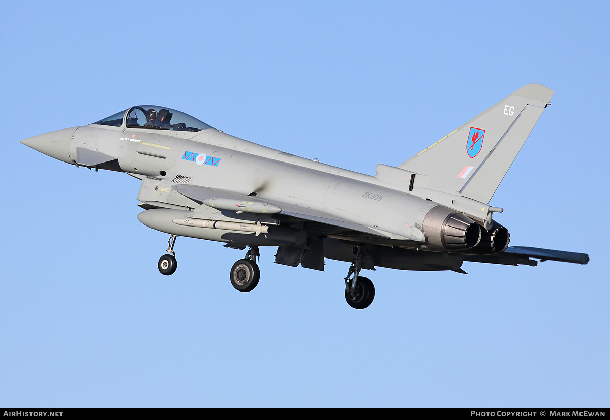 Aircraft Photo of ZK309 | Eurofighter EF-2000 Typhoon FGR4 | UK - Air Force | AirHistory.net #258522
