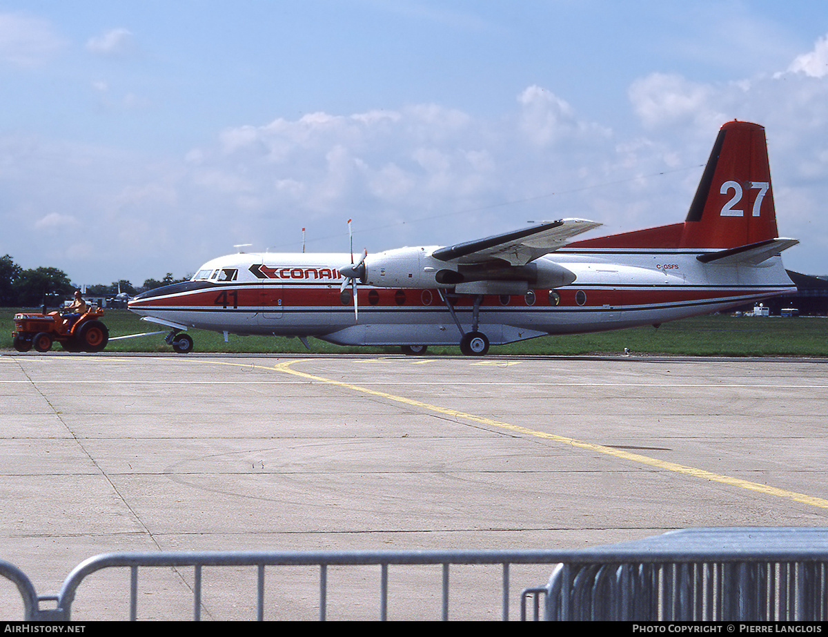 Aircraft Photo of C-GSFS | Fokker F27-600/AT Friendship | Conair Aviation | AirHistory.net #258525