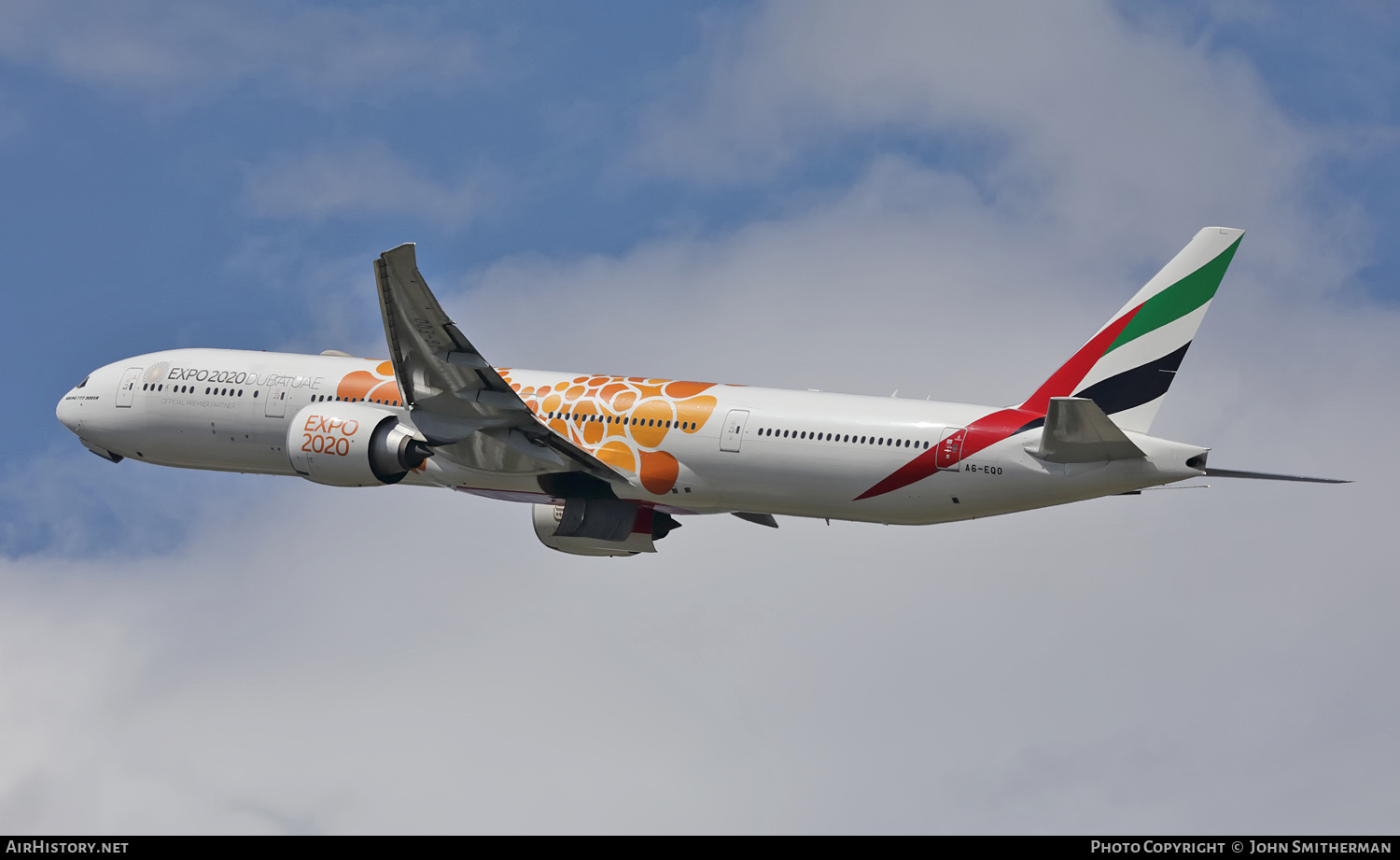 Aircraft Photo of A6-EQO | Boeing 777-300/ER | Emirates | AirHistory.net #258539