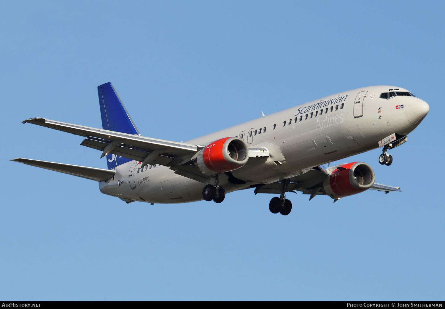 Aircraft Photo of LN-BRQ | Boeing 737-405 | Scandinavian Airlines - SAS | AirHistory.net #258566