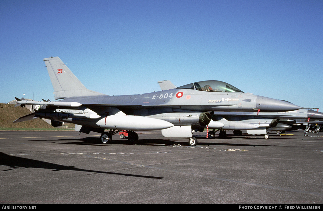 Aircraft Photo of E-604 | General Dynamics F-16AM Fighting Falcon | Denmark - Air Force | AirHistory.net #258582