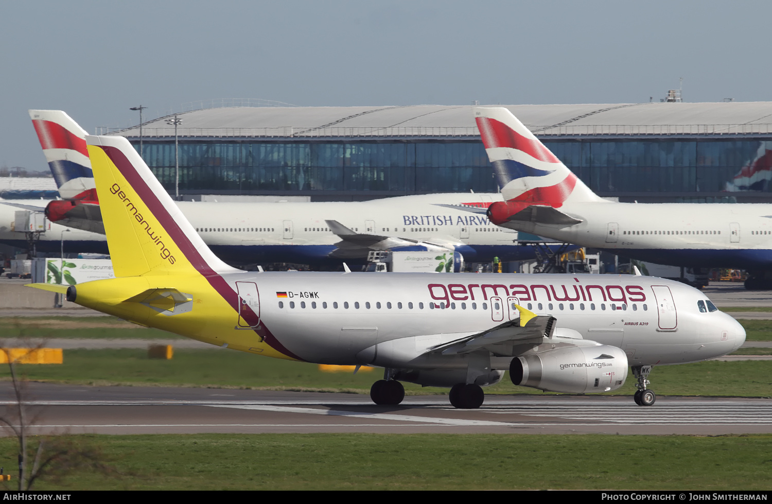 Aircraft Photo of D-AGWK | Airbus A319-132 | Germanwings | AirHistory.net #258583