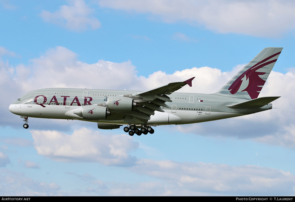 Aircraft Photo of F-WWSC | Airbus A380-841 | Qatar Airways | AirHistory.net #258662