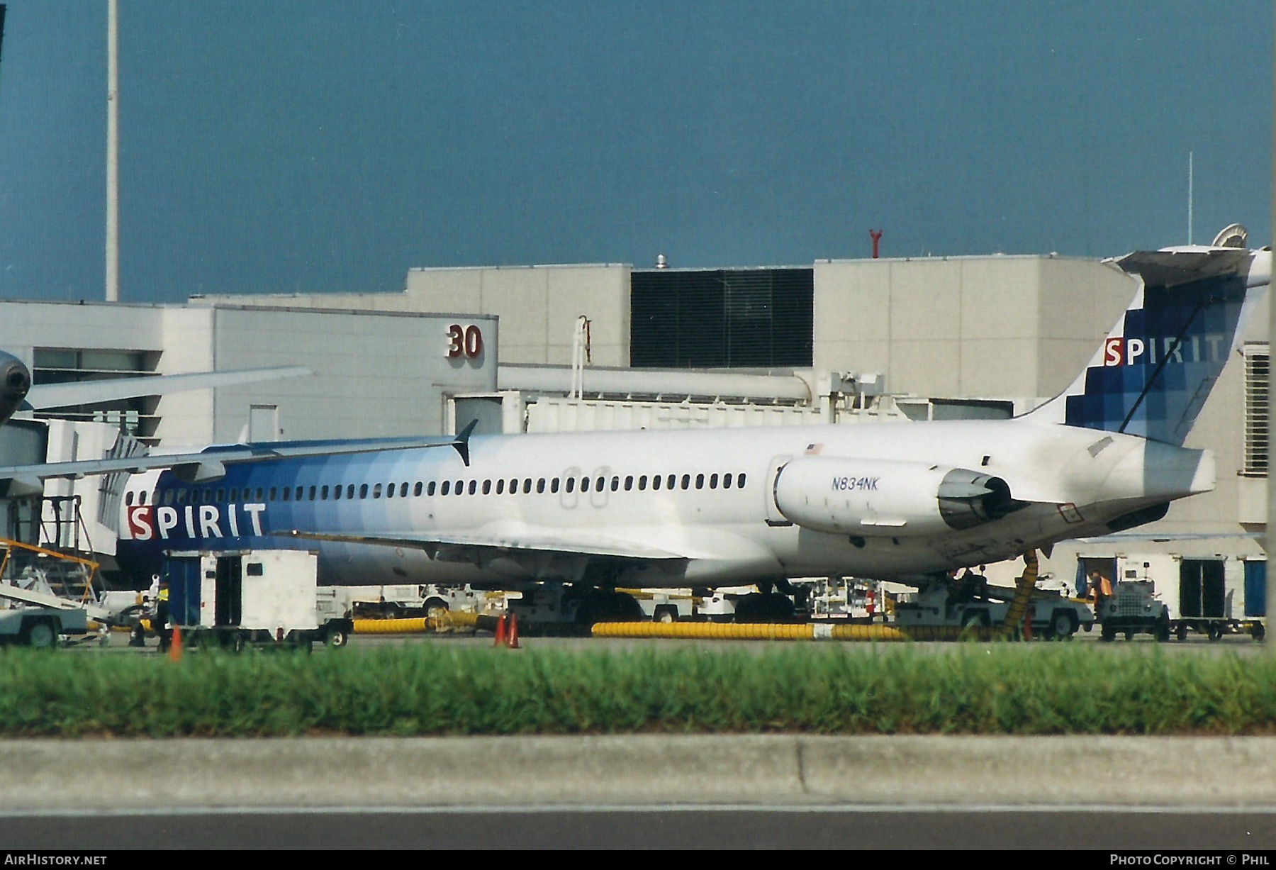 Aircraft Photo of N834NK | McDonnell Douglas MD-83 (DC-9-83) | Spirit Airlines | AirHistory.net #258673