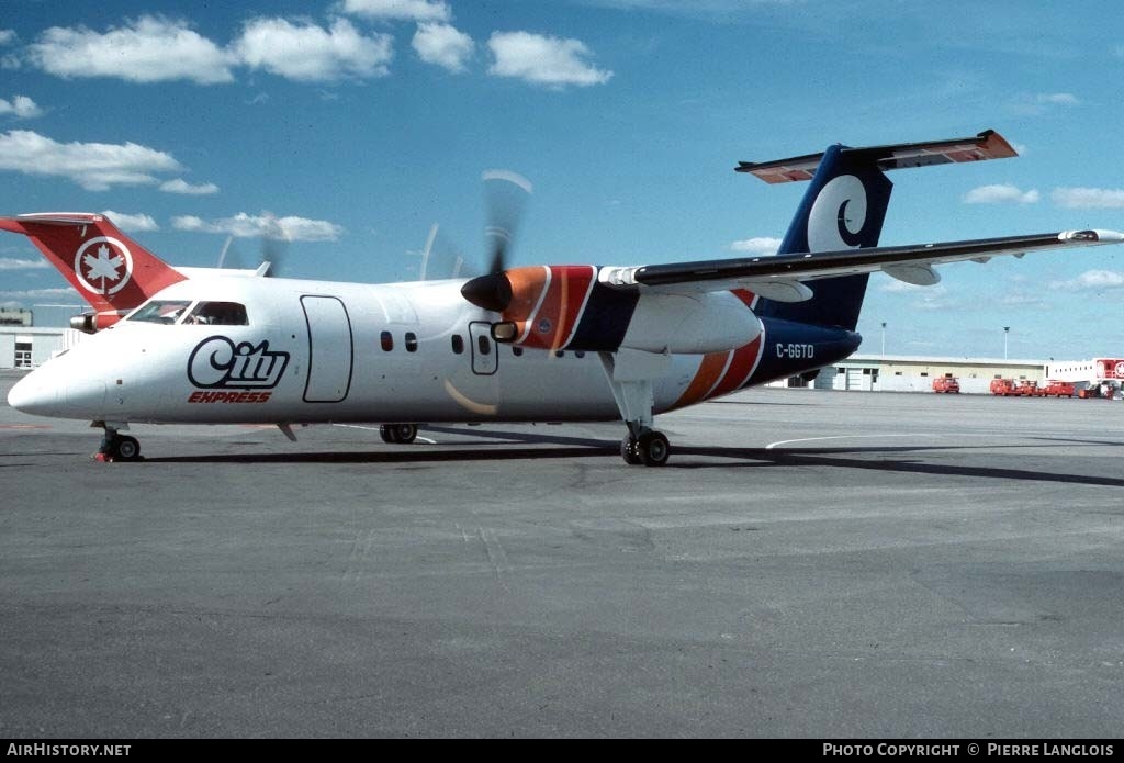 Aircraft Photo of C-GGTO | De Havilland Canada DHC-8-102 Dash 8 | City Express - Cité Express | AirHistory.net #258676