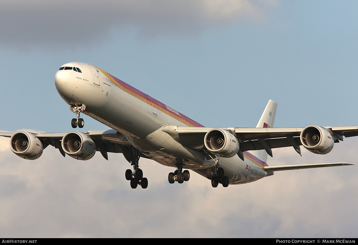 Aircraft Photo of EC-JCY | Airbus A340-642 | Iberia | AirHistory.net #258724