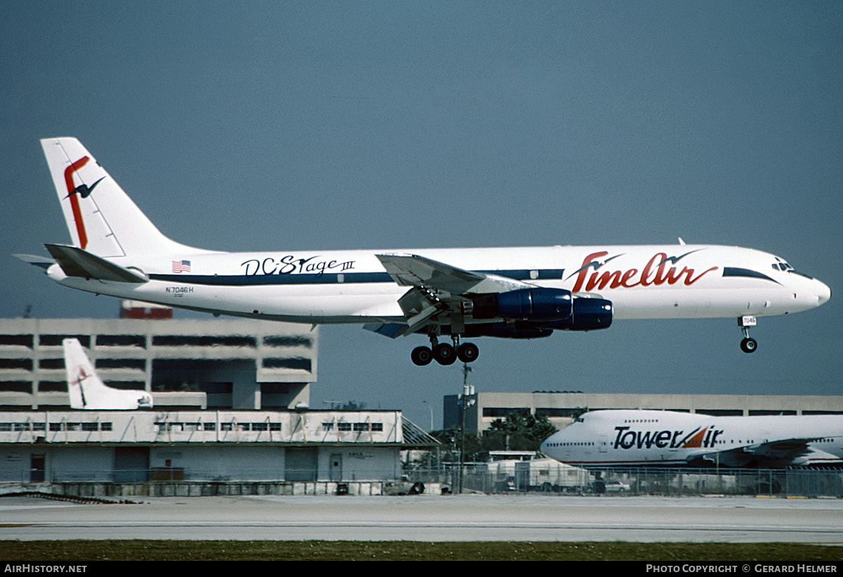 Aircraft Photo of N7046H | McDonnell Douglas DC-8-54AF Jet Trader | Fine Air | AirHistory.net #258728