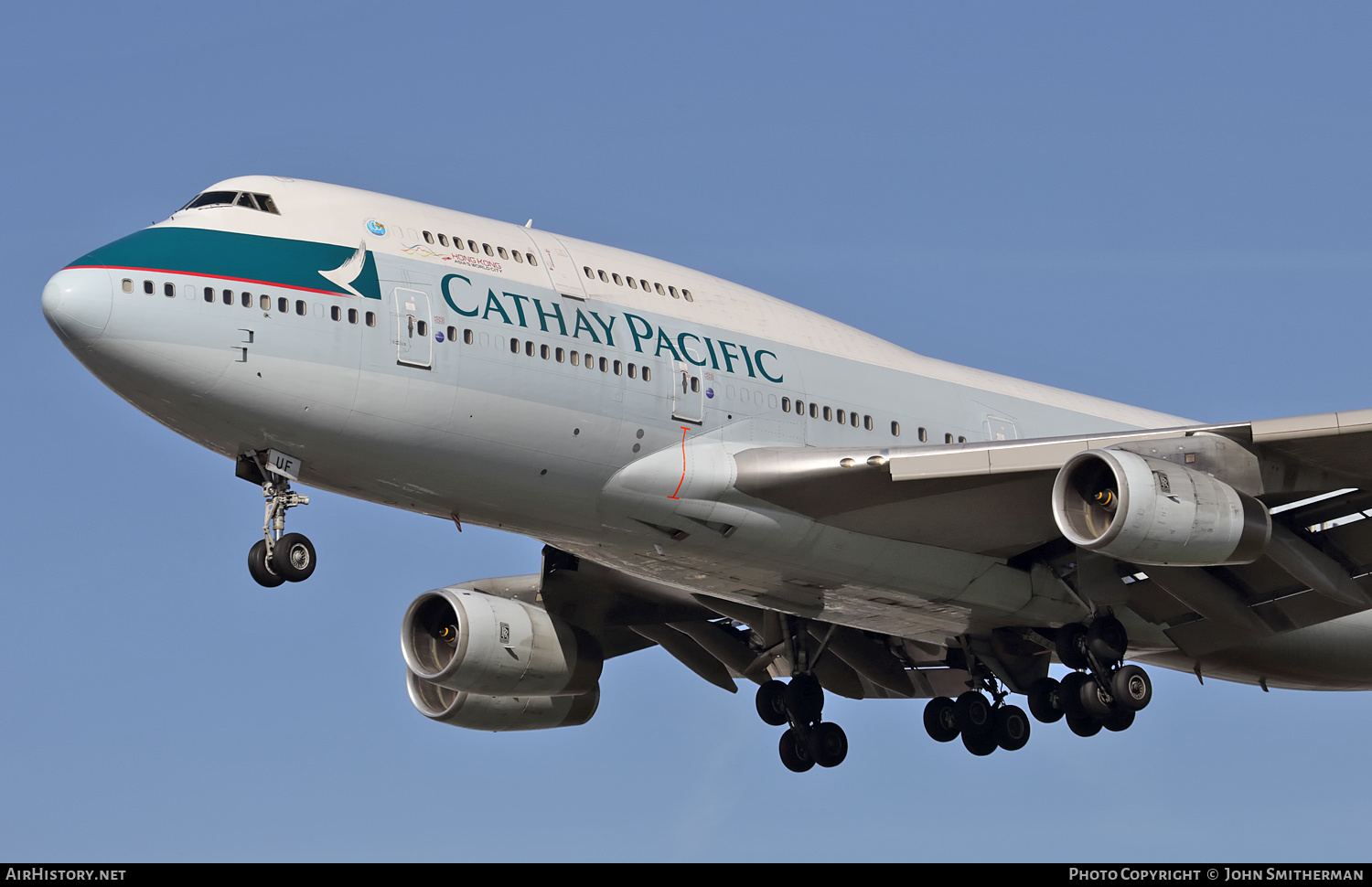 Aircraft Photo of B-HUF | Boeing 747-467 | Cathay Pacific Airways | AirHistory.net #258811