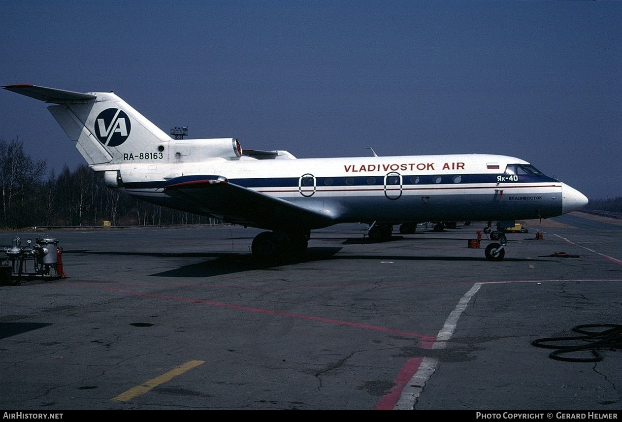 Aircraft Photo of RA-88163 | Yakovlev Yak-40 | Vladivostok Air | AirHistory.net #258812