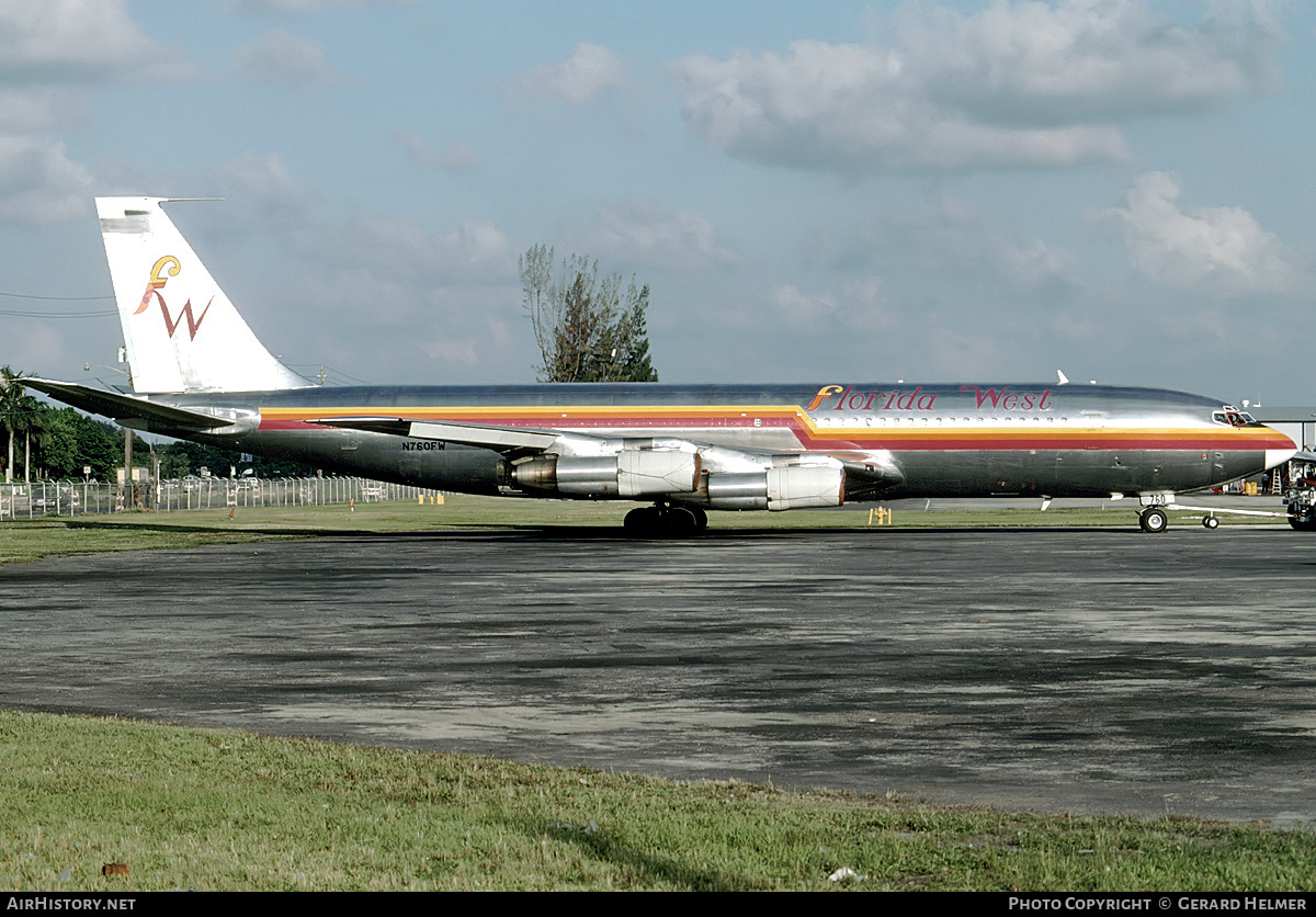 Aircraft Photo of N760FW | Boeing 707-373C | Florida West Airlines | AirHistory.net #258814