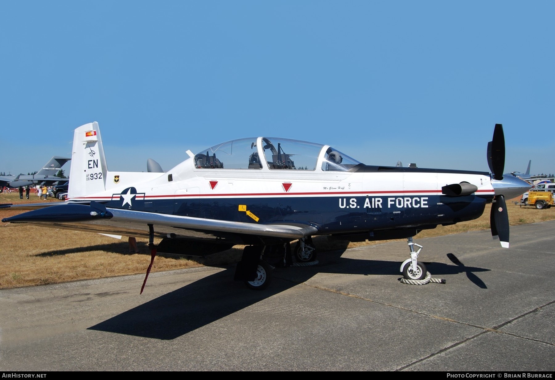 Aircraft Photo of 08-3932 / AF08-932 | Hawker Beechcraft T-6A Texan II | USA - Air Force | AirHistory.net #258829