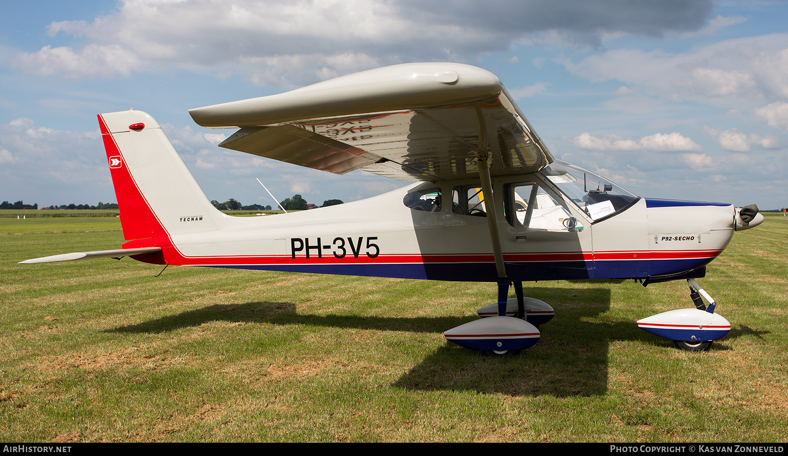 Aircraft Photo of PH-3V5 | Tecnam P-92 Echo 80 | AirHistory.net #258860
