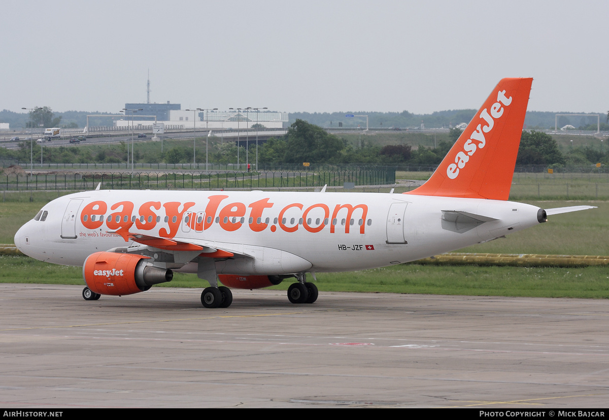 Aircraft Photo of HB-JZF | Airbus A319-111 | EasyJet | AirHistory.net #258942