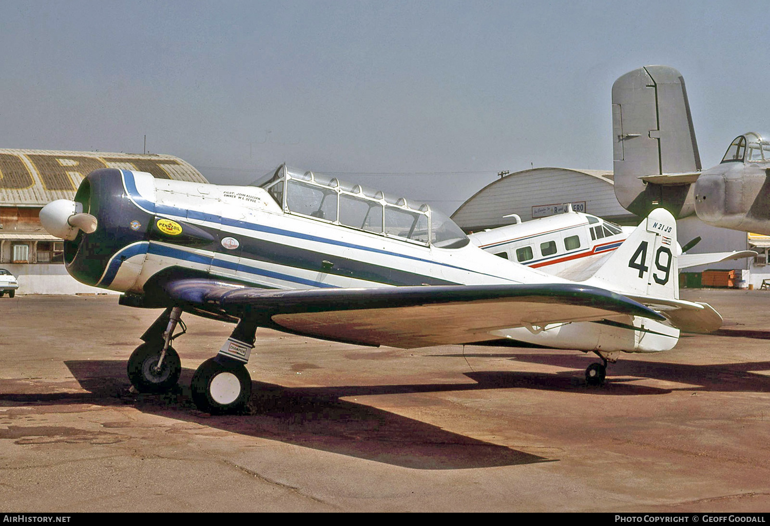 Aircraft Photo of N21JD | North American SNJ-5 Texan | AirHistory.net #259053