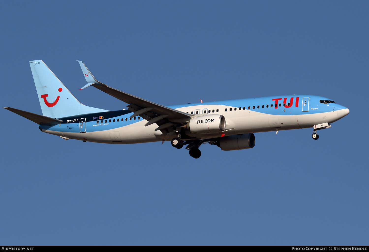 Aircraft Photo of OO-JAY | Boeing 737-8K5 | TUI | AirHistory.net #259110