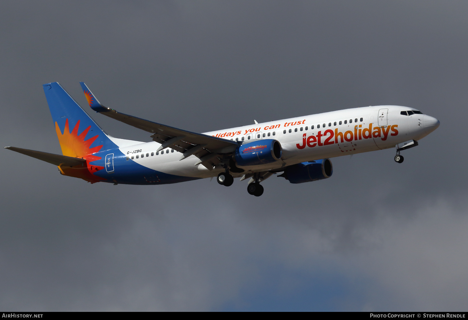 Aircraft Photo of G-JZBG | Boeing 737-800 | Jet2 Holidays | AirHistory.net #259131