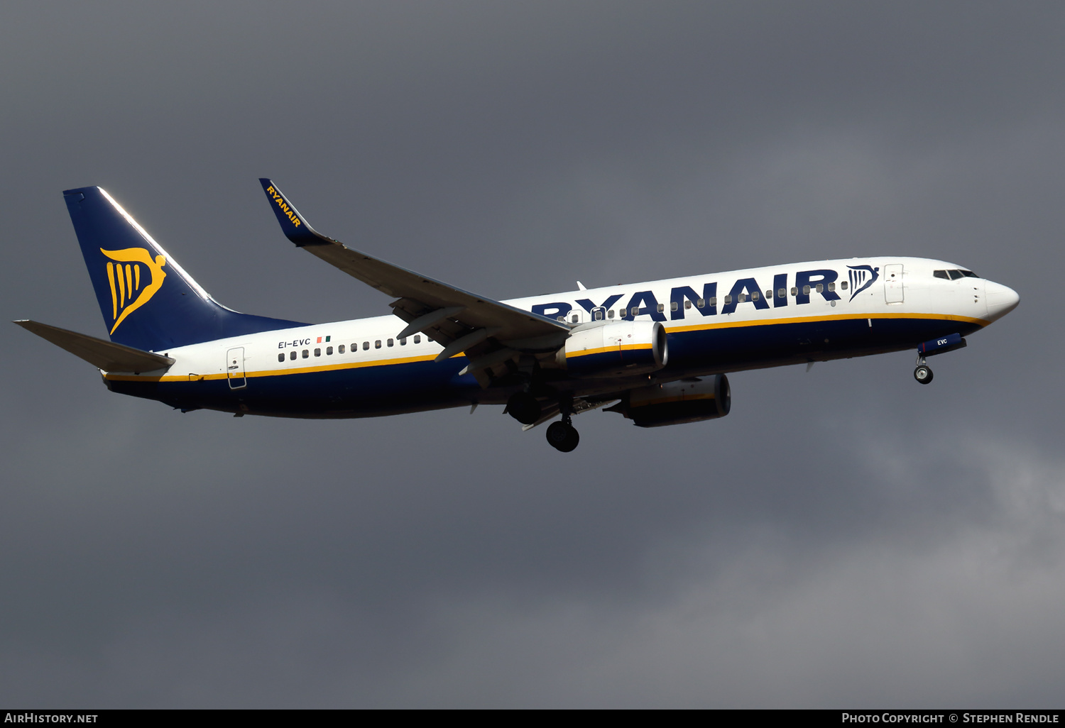 Aircraft Photo of EI-EVC | Boeing 737-8AS | Ryanair | AirHistory.net #259143