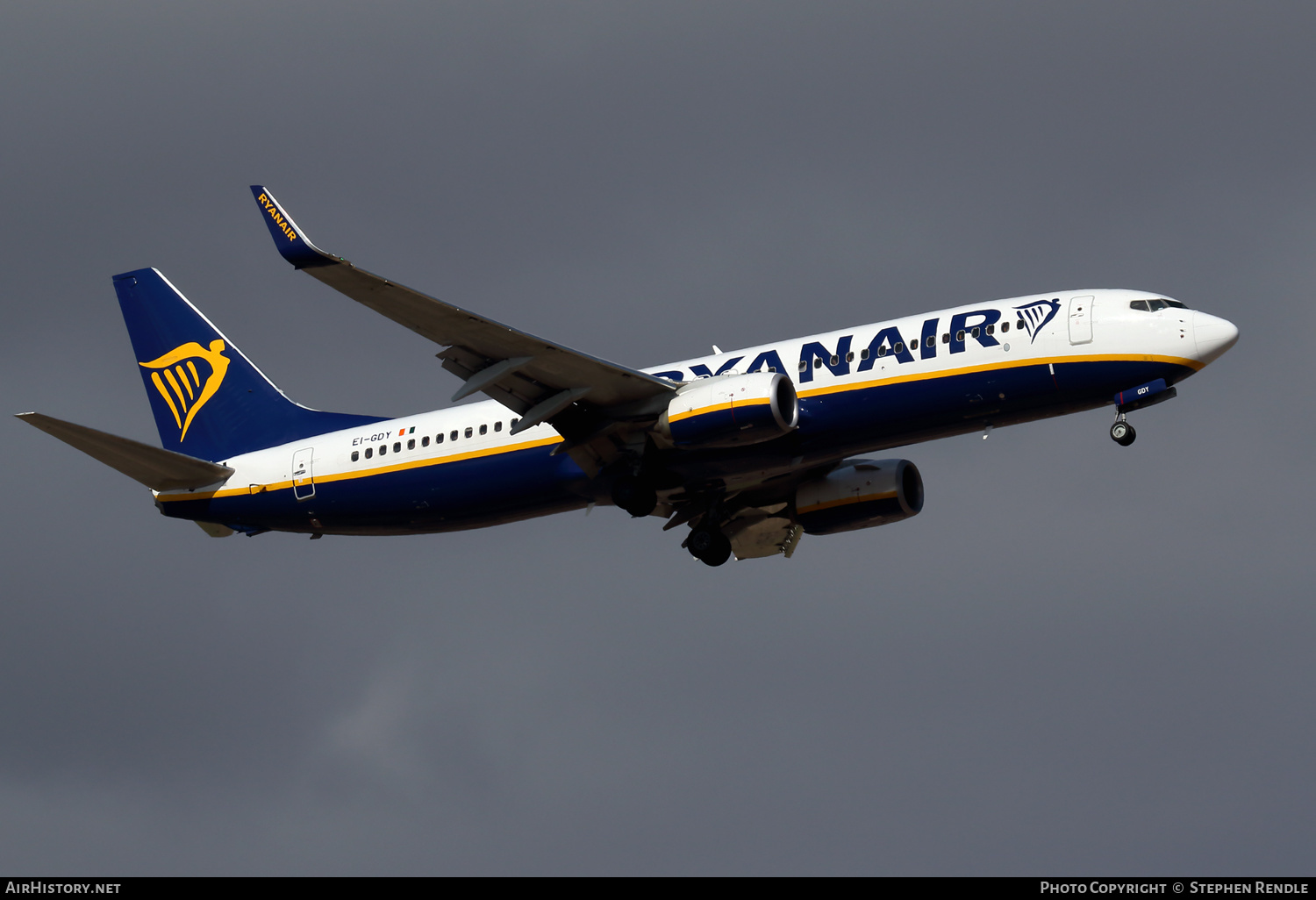 Aircraft Photo of EI-GDY | Boeing 737-800 | Ryanair | AirHistory.net #259164
