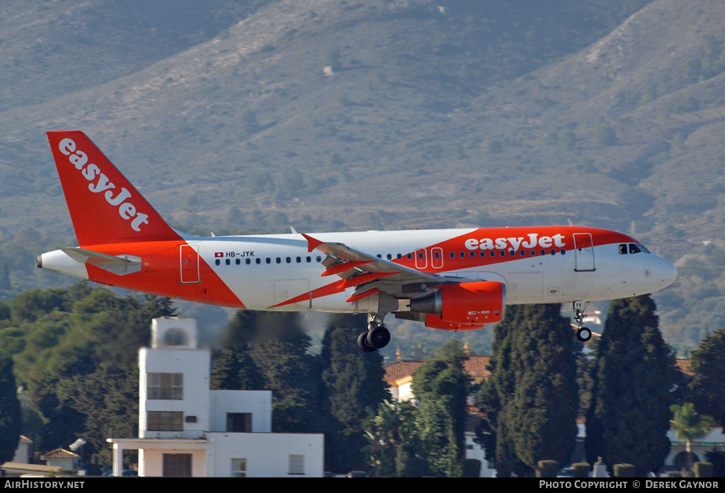 Aircraft Photo of HB-JYK | Airbus A319-111 | EasyJet | AirHistory.net #259175