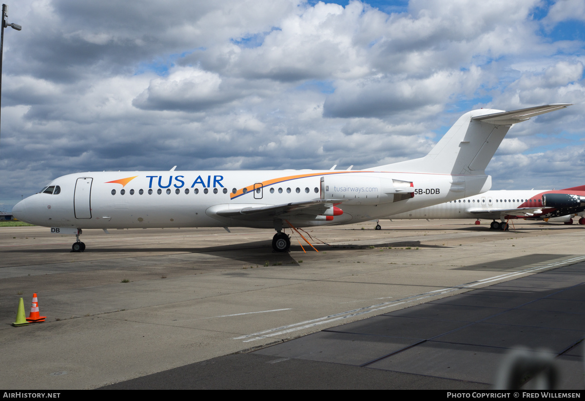 Aircraft Photo of 5B-DDB | Fokker 70 (F28-0070) | Tus Airways | AirHistory.net #259182