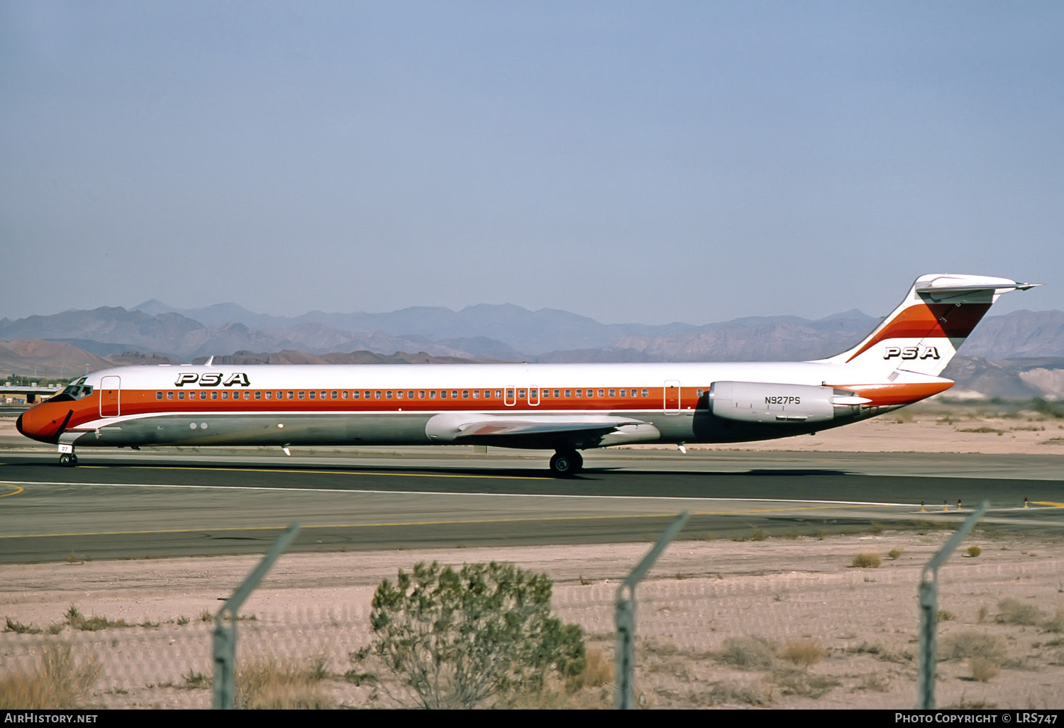 Aircraft Photo of N927PS | McDonnell Douglas MD-81 (DC-9-81) | PSA - Pacific Southwest Airlines | AirHistory.net #259213