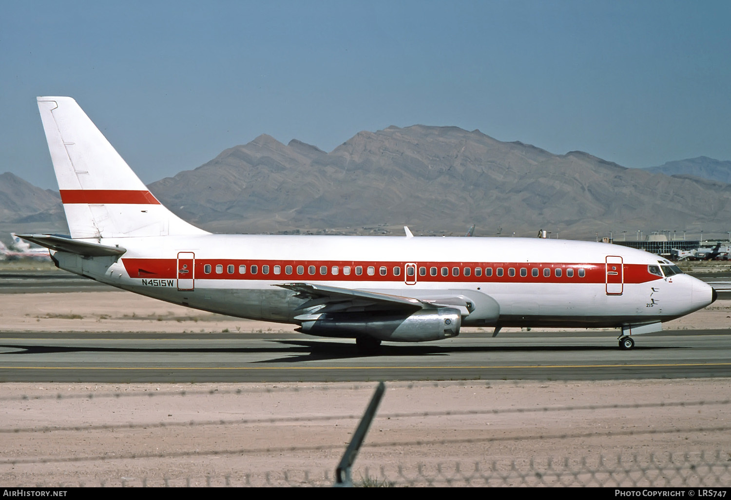 Aircraft Photo of N4515W | Boeing 737-247 | EG & G - Edgerton, Germeshausen, and Grier | AirHistory.net #259215