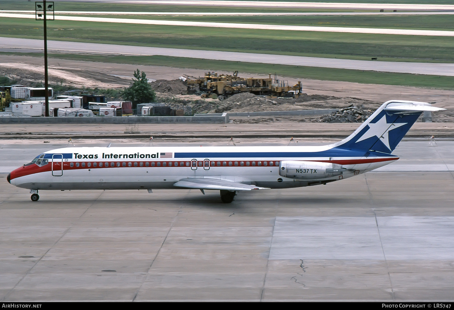Aircraft Photo of N537TX | McDonnell Douglas DC-9-32 | Texas International Airlines | AirHistory.net #259218