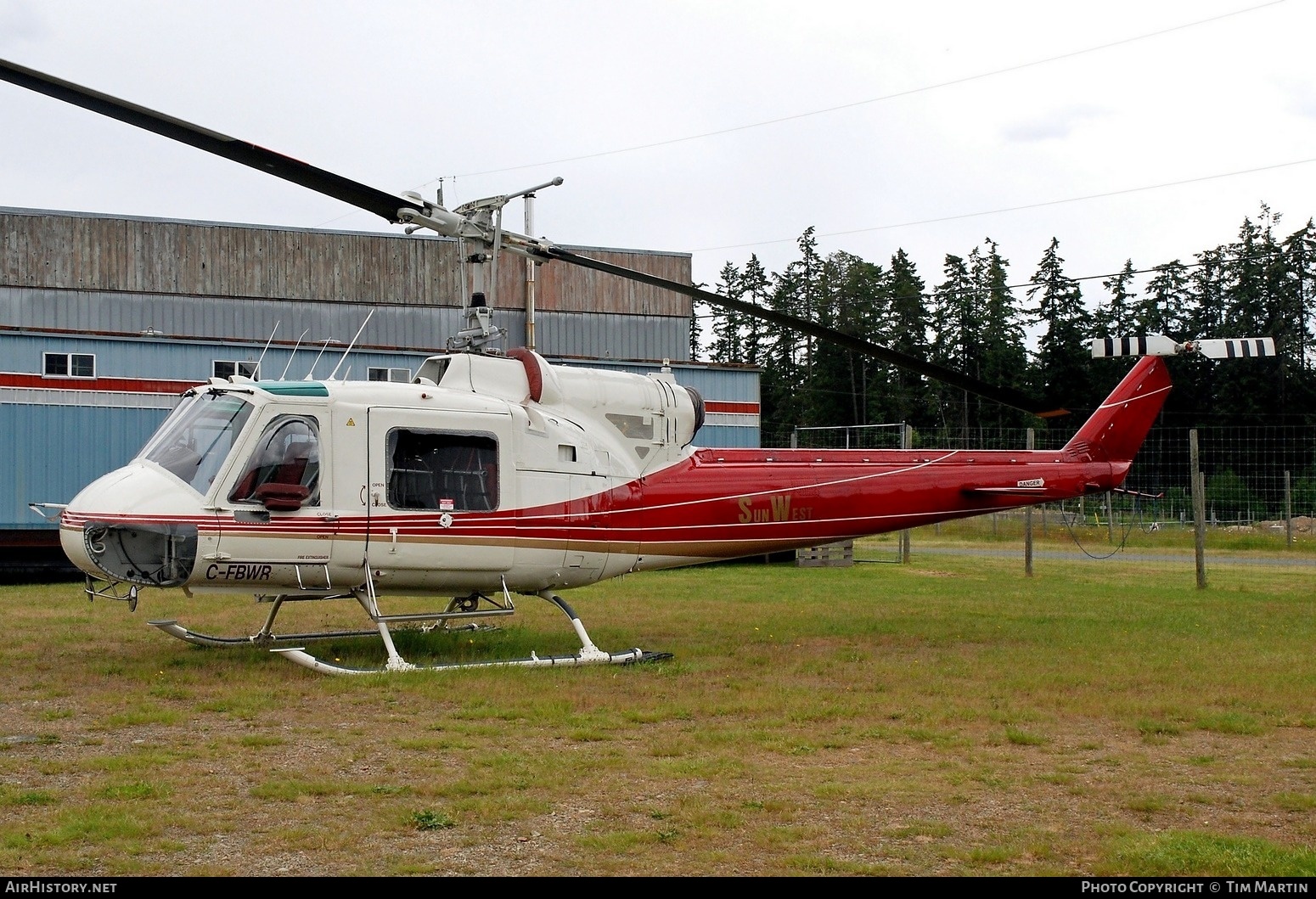 Aircraft Photo of C-FBWR | Bell 204B | Sun West Helicopters | AirHistory.net #259270