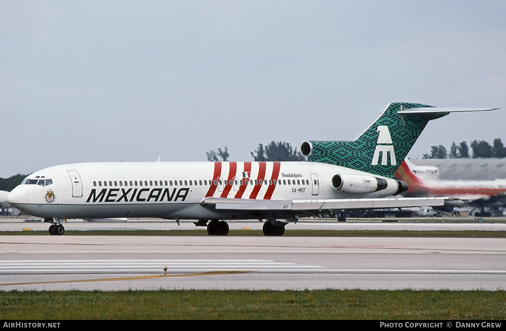 Aircraft Photo of XA-MEF | Boeing 727-264 | Mexicana | AirHistory.net #259279