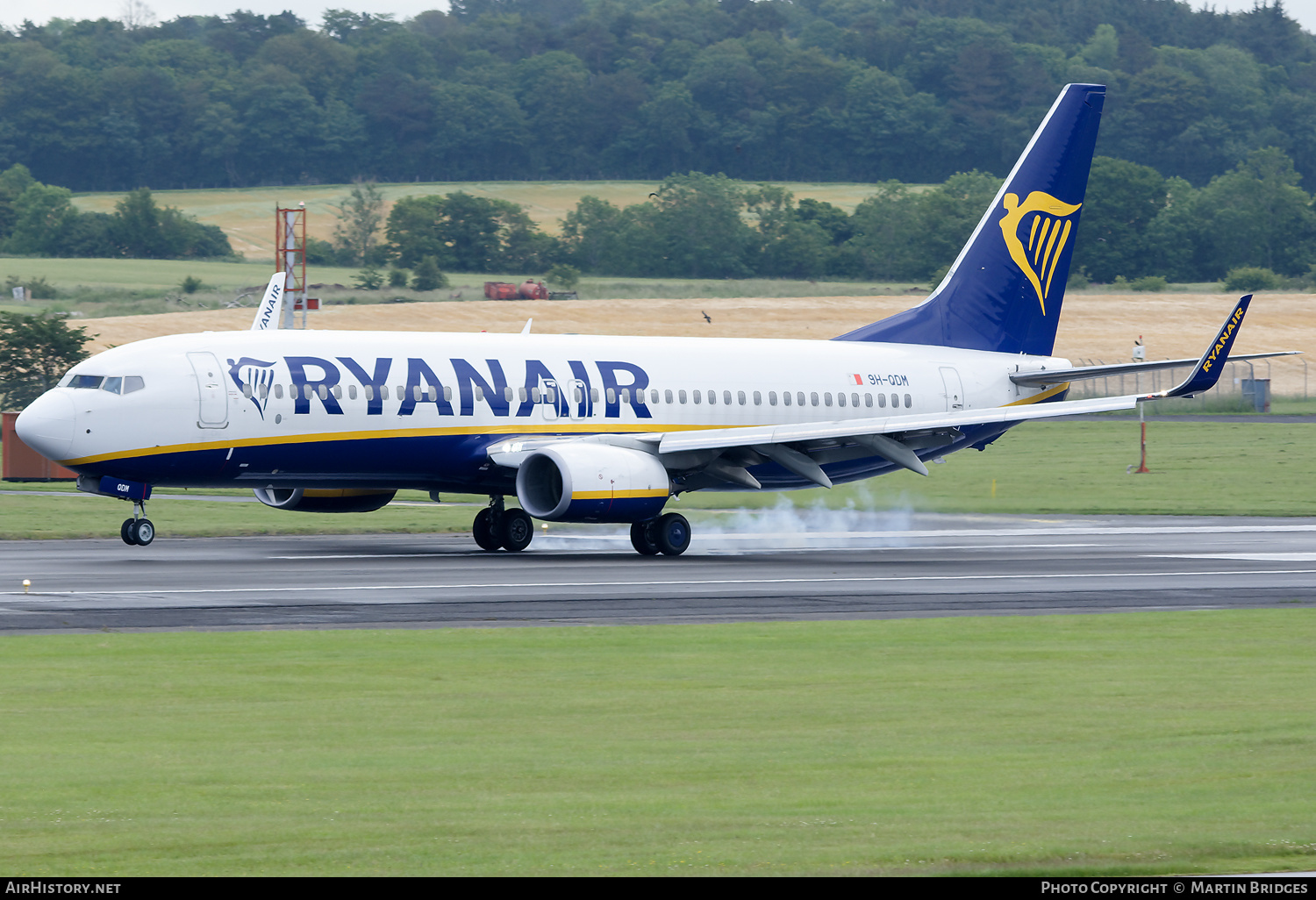 Aircraft Photo of 9H-QDM | Boeing 737-800 | Ryanair | AirHistory.net #259318