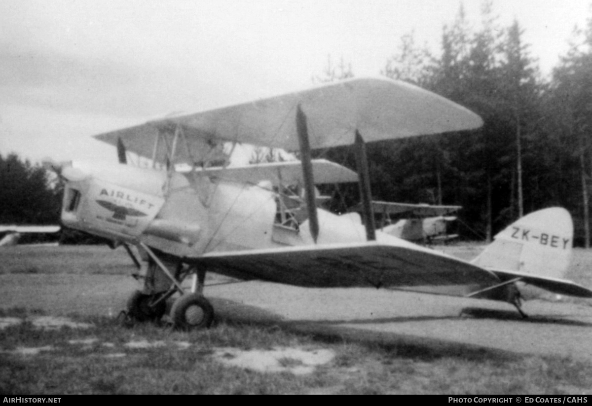 Aircraft Photo of ZK-BEY | De Havilland D.H. 82A Tiger Moth | Airlift NZ | AirHistory.net #259383