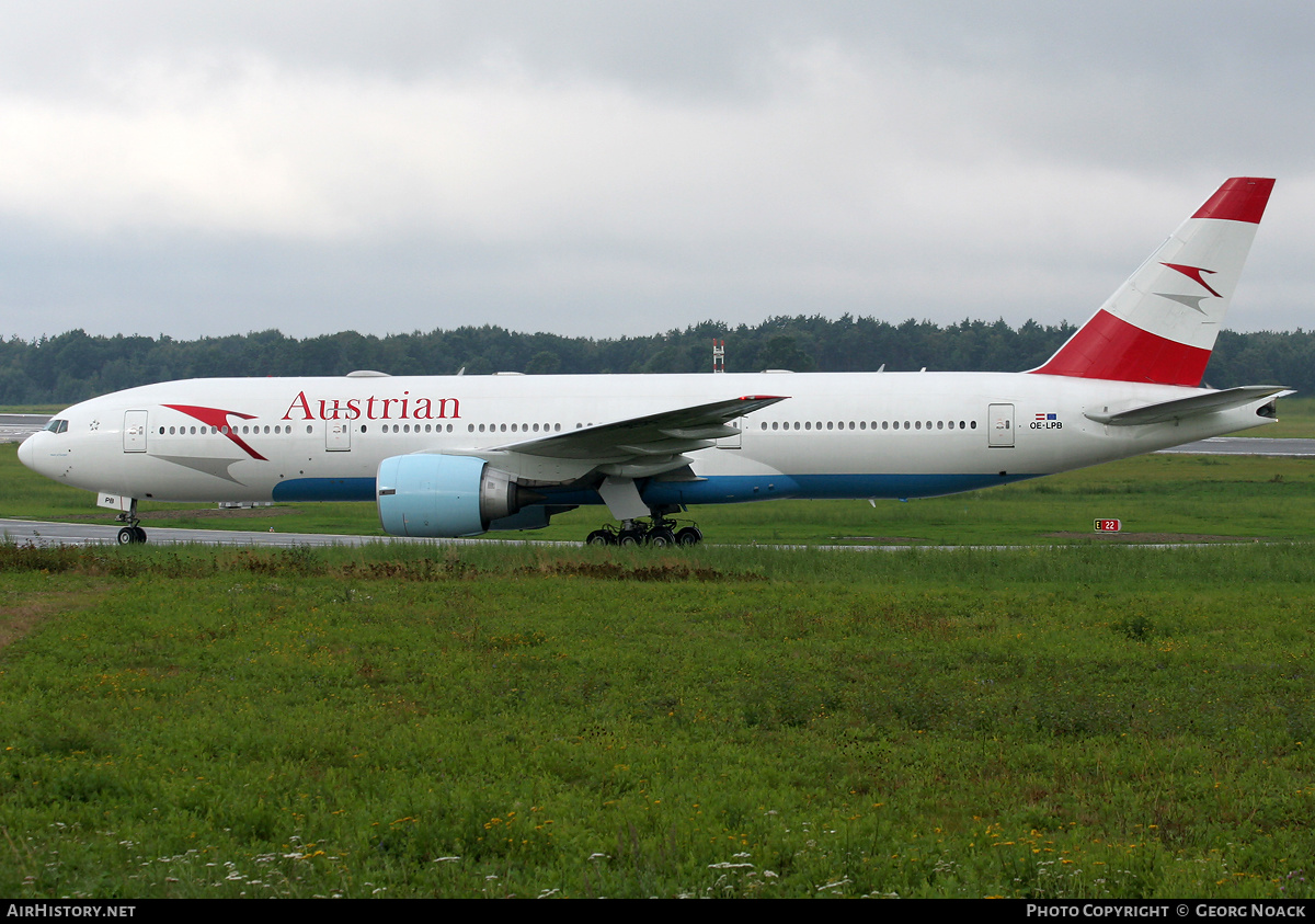 Aircraft Photo of OE-LPB | Boeing 777-2Z9/ER | Austrian Airlines | AirHistory.net #259410