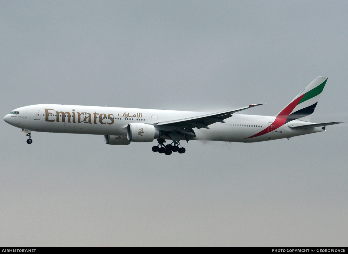 Aircraft Photo of A6-EBC | Boeing 777-36N/ER | Emirates | AirHistory.net #259413