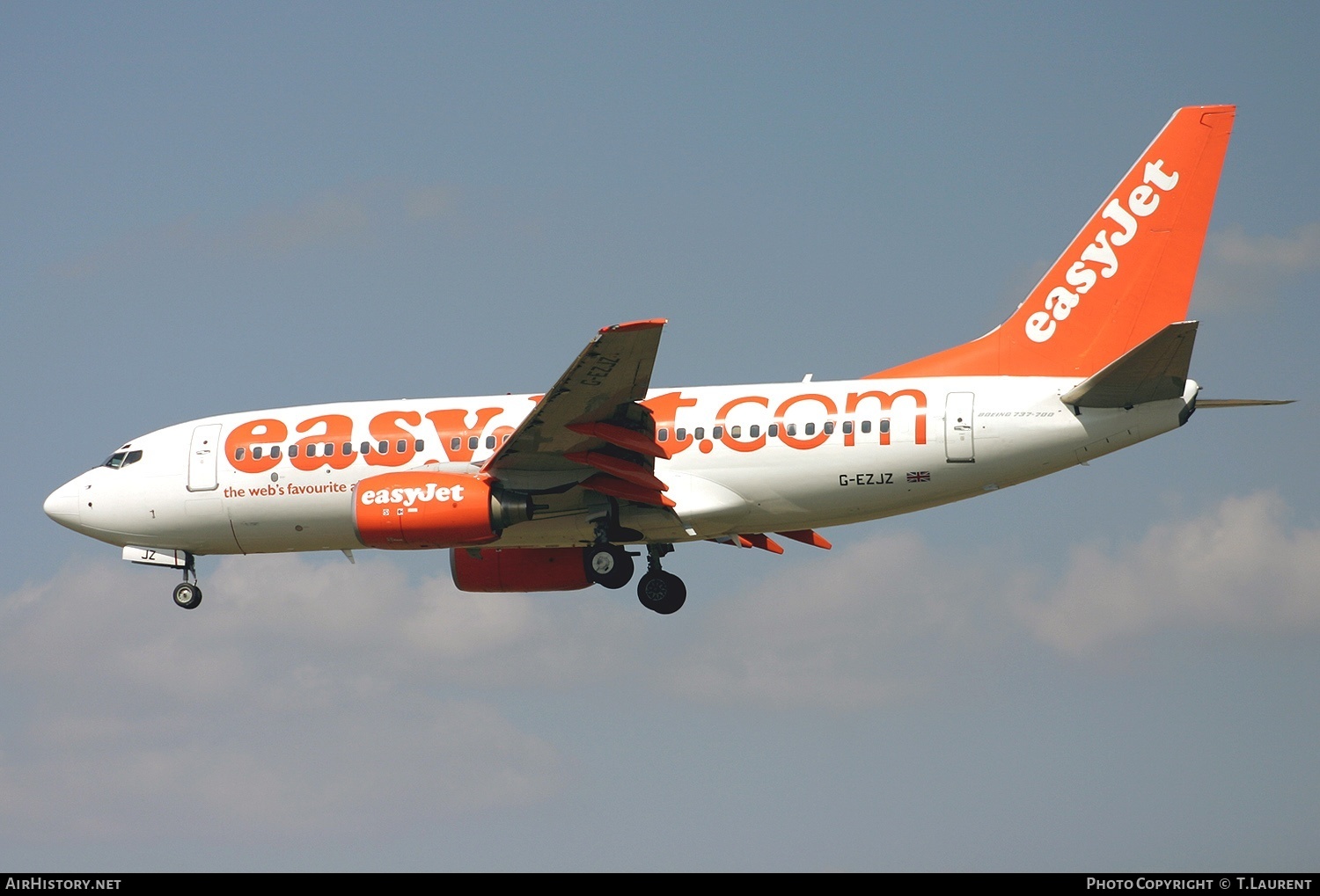 Aircraft Photo of G-EZJZ | Boeing 737-73V | EasyJet | AirHistory.net #259420