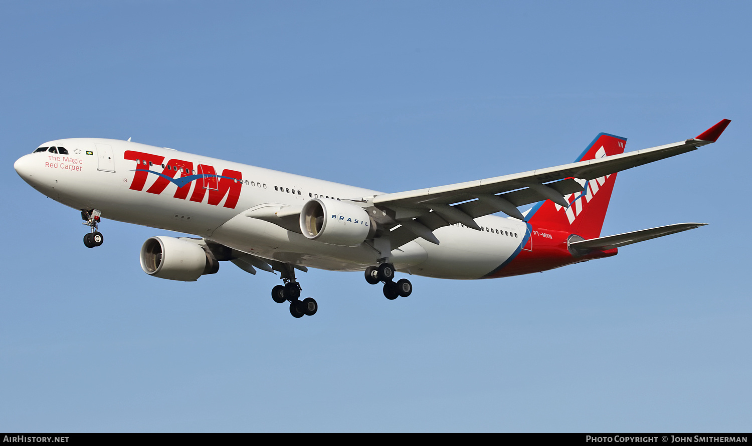 Aircraft Photo of PT-MVN | Airbus A330-223 | TAM Linhas Aéreas | AirHistory.net #259478
