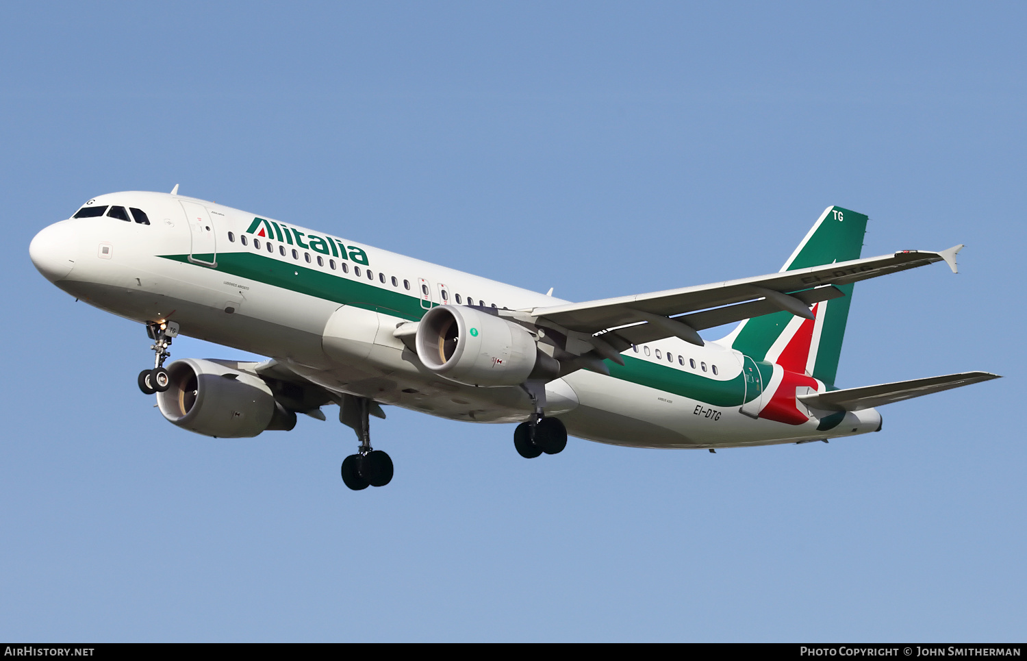 Aircraft Photo of EI-DTG | Airbus A320-216 | Alitalia | AirHistory.net #259521