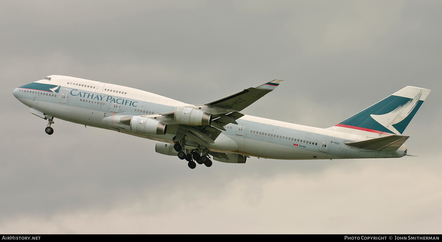 Aircraft Photo of B-HOZ | Boeing 747-467 | Cathay Pacific Airways | AirHistory.net #259562